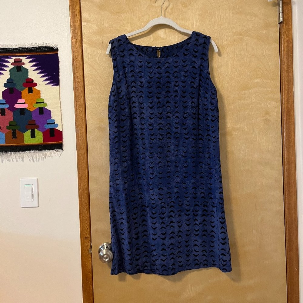 Vintage Indigo Shift Dress